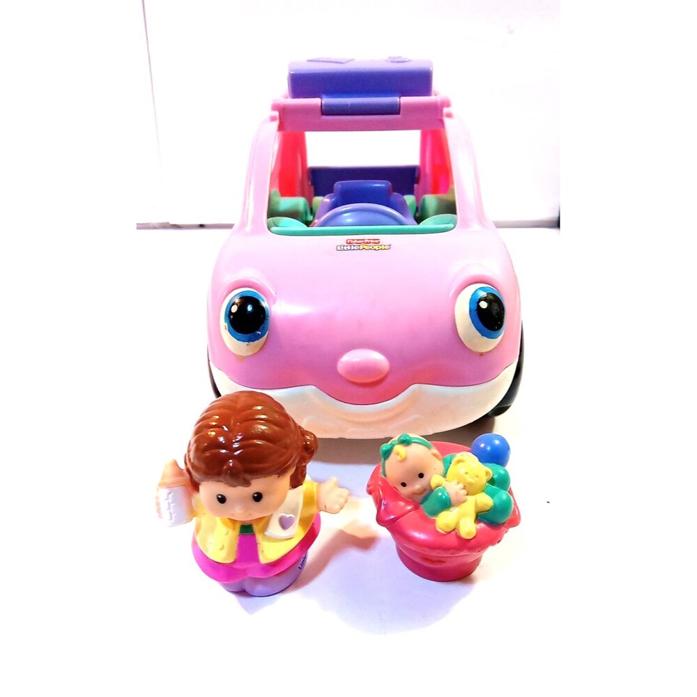 Fisher Price Little People  Mini Van SUV Musical Car  Mom And Baby